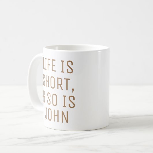 Het gepersonaliseerde Leven is de Mok van de Sloga (Voorkant links)