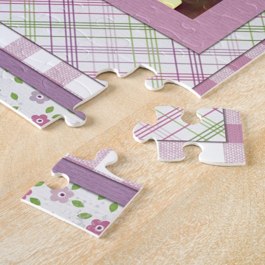 Het gepersonaliseerde Lijst van het Afbeelding met Legpuzzel (Zijkant)