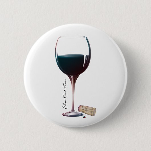 Het Gepersonaliseerde Logo van het Glas van de Ronde Button 5,7 Cm (Voorkant)