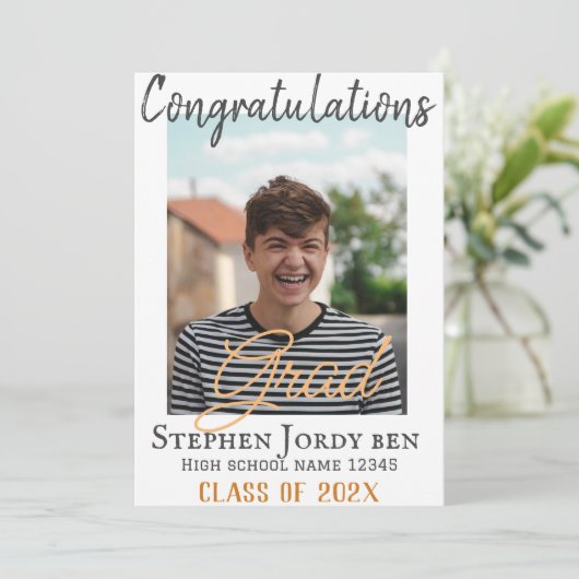 Het gepersonaliseerde manuscript van Gefeliciteerd Feestdagenkaart (Staand voorkant)