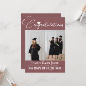 Het gepersonaliseerde manuscript van Gefeliciteerd Kaart (Voorkant / Achterkant in situ)