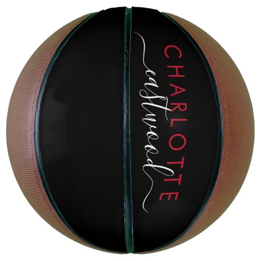 Het gepersonaliseerde Manuscript van het Meisje Mo Basketbal (Verticaal)