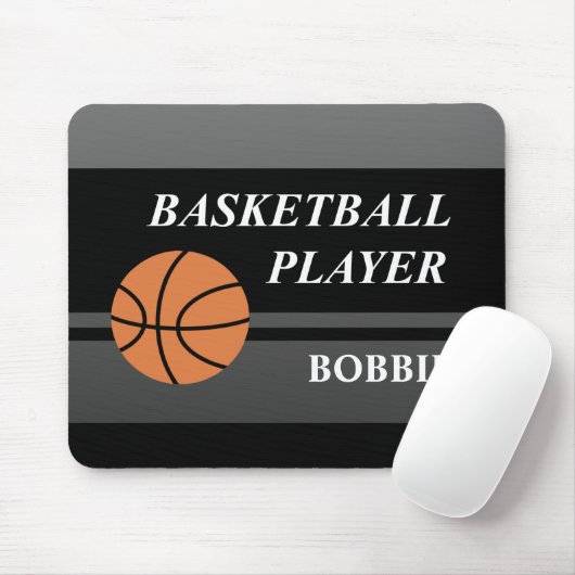 Het gepersonaliseerde Muismat van het Basketbal (Met muis)