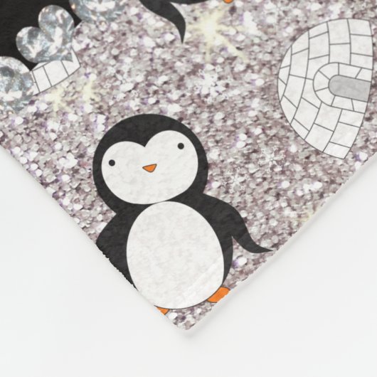 Het gepersonaliseerde naamzilver schittert fleece deken (Hoek)