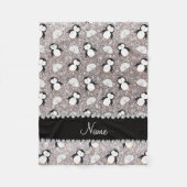 Het gepersonaliseerde naamzilver schittert fleece deken (Voorkant)