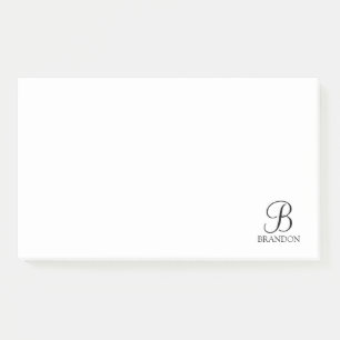 Het gepersonaliseerde Notitieblok van het Monogram Post-it® Notes