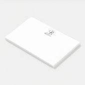 Het gepersonaliseerde Notitieblok van het Monogram Post-it® Notes (Schuin)
