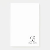 Het gepersonaliseerde Notitieblok van het Monogram Post-it® Notes (Voorkant)