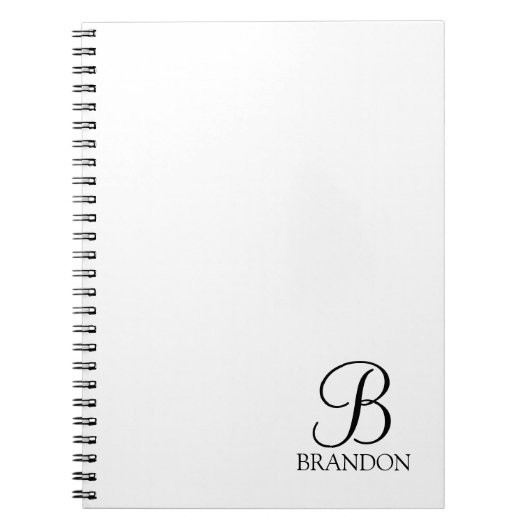 Het gepersonaliseerde Notitieboek van het Monogram (Voorkant)