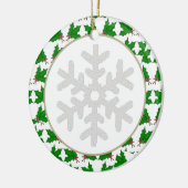 Het gepersonaliseerde Ornament van de Sneeuwvlok (Links)