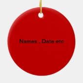 Het Gepersonaliseerde Ornament van KERSTMIS GOLF (Achterkant)
