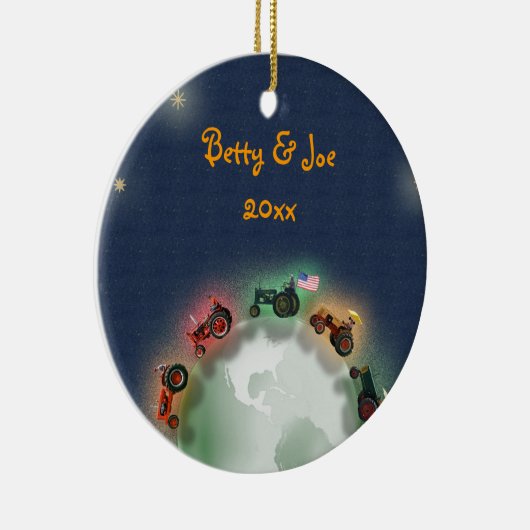 Het gepersonaliseerde Ornament van Kerstmis van de (Rechts)