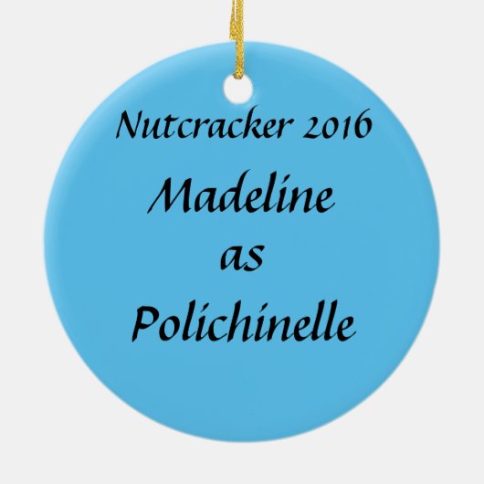 Het gepersonaliseerde Ornament van Polichinelle (Achterkant)