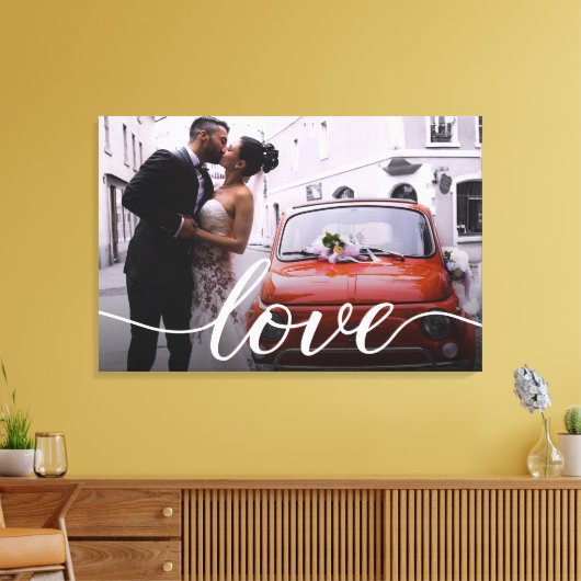 Het gepersonaliseerde Passen getrouwd Weddenschap  Canvas Afdruk (Insitu (Woonkamer))