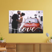 Het gepersonaliseerde Passen getrouwd Weddenschap Canvas Afdruk (Insitu (Woonkamer))