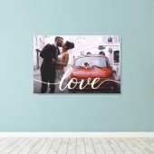 Het gepersonaliseerde Passen getrouwd Weddenschap Canvas Afdruk (Insitu (Houten vloer))