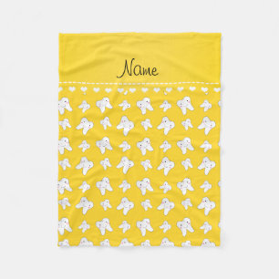 Het gepersonaliseerde patroon van de naam leuke fleece deken