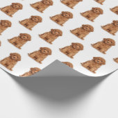 Het gepersonaliseerde patroon van het afbeelding v cadeaupapier (Hoek)