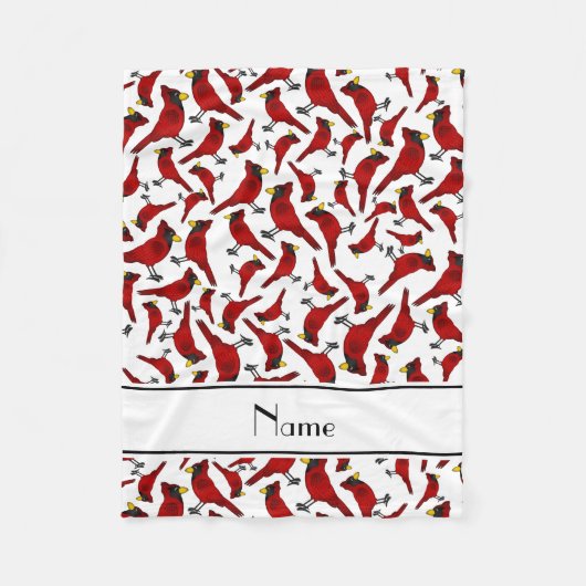 Het gepersonaliseerde patroon van naam witte fleece deken (Voorkant)