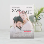 Het gepersonaliseerde Poster van de Film sparen de Save The Date (Staand voorkant)