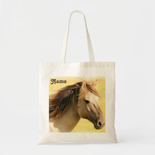 Het gepersonaliseerde Schilderen van het Paard Tote Bag