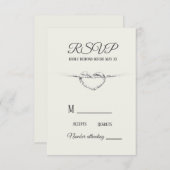 Het gepersonaliseerde Stropdas RSVP de Knot kaart (Voorkant / Achterkant)