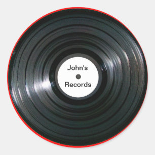 Het gepersonaliseerde Verslag van LP van het Ronde Sticker