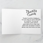 Het gepersonaliseerde Voetbal dankt u Kaarten, Bedankkaart (Binnen)