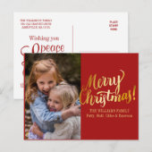 Het gepersonaliseerde Vrolijke Briefkaart van de (Voorkant / Achterkant)