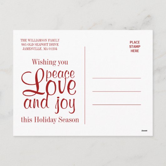 Het gepersonaliseerde Vrolijke Briefkaart van de (Achterkant)