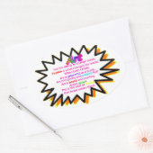 het geraas van de verandering ovale sticker (Envelop)