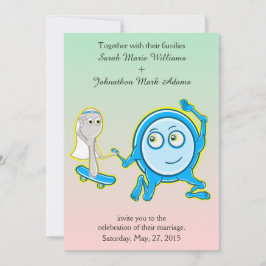 Het gerecht liep weg met de huwelijksuitnodiging kaart