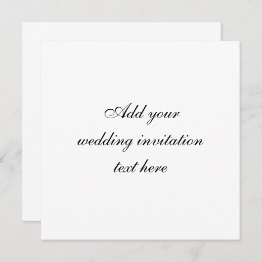 Het Gerecycleerde Document van de Uitnodiging van (Voorkant / Achterkant)