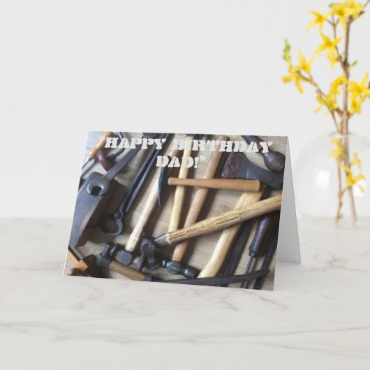 Het gereedschap van mijn vader kaart (Gele Bloem)