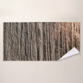 Het gerooide roest op de muur geïsoleerd. Rust met Badhanddoek (Badhanddoek)