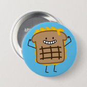 Het geroosterde Geroosterde Brood van de Sandwich Ronde Button 7,6 Cm (Voorkant /achterkant)