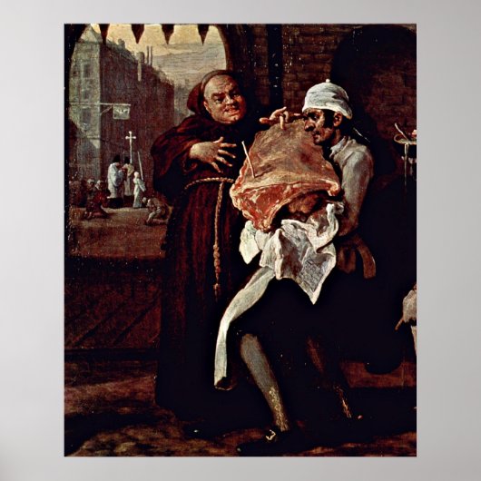 Het geroosterde rundvlees uit het oude Engeland va Poster (Voorkant)