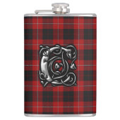 Het Geruite Schotse wollen stof Oude Schot van Heupfles (Voorkant)