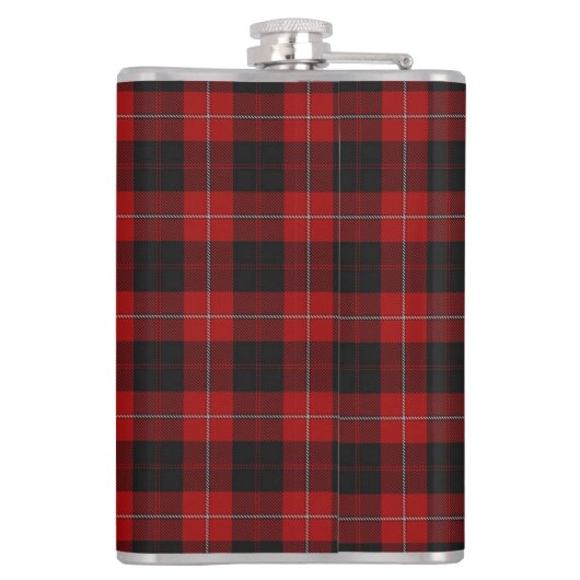 Het Geruite Schotse wollen stof Oude Schot van Heupfles (Achterkant)