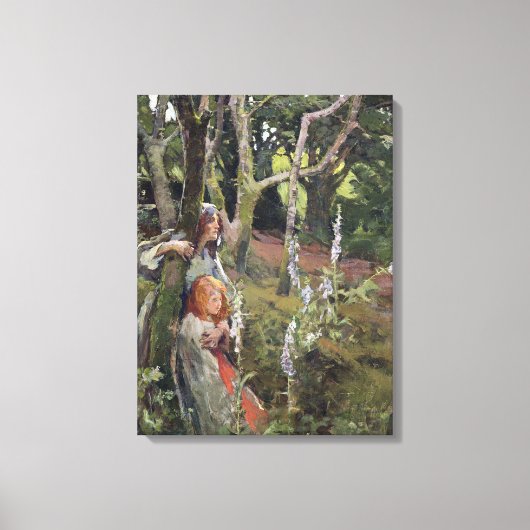 Het gescande hout (olie op doek) canvas afdruk (Voorkant)