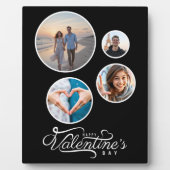 Het geschenk van de moderne zwarte fotocollage-Val Fotoplaat (Voorkant)