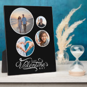 Het geschenk van de moderne zwarte fotocollage-Val Fotoplaat (Zijkant)