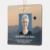 Het Geschenk van een Herdenkingsballon Keramisch Ornament (Links)