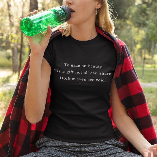 Het Geschenk van Zicht Haiku T-shirt
