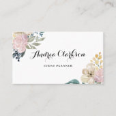 Het Geschikte Roze en Gele Manuscript van de Bloem Visitekaartje (Voorkant)
