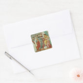 Het geschil met Simon Mago Vierkante Sticker (Envelop)