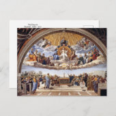 Het geschil van het Briefkaart Raphael (Voorkant / Achterkant)