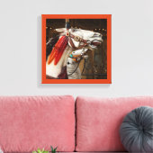 Het geschilderde paard 3 canvas afdruk (Insitu (Woonkamer))