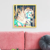 Het geschilderde paard canvas (Insitu (Woonkamer))