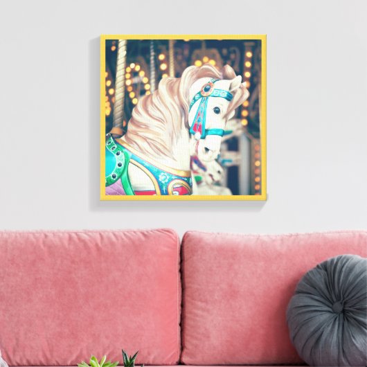 Het geschilderde paard canvas (Insitu (Woonkamer))